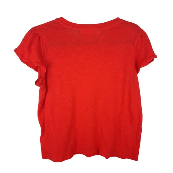 Free People We the Free Orange Short Sleeve Tee - Picture 3 of 11